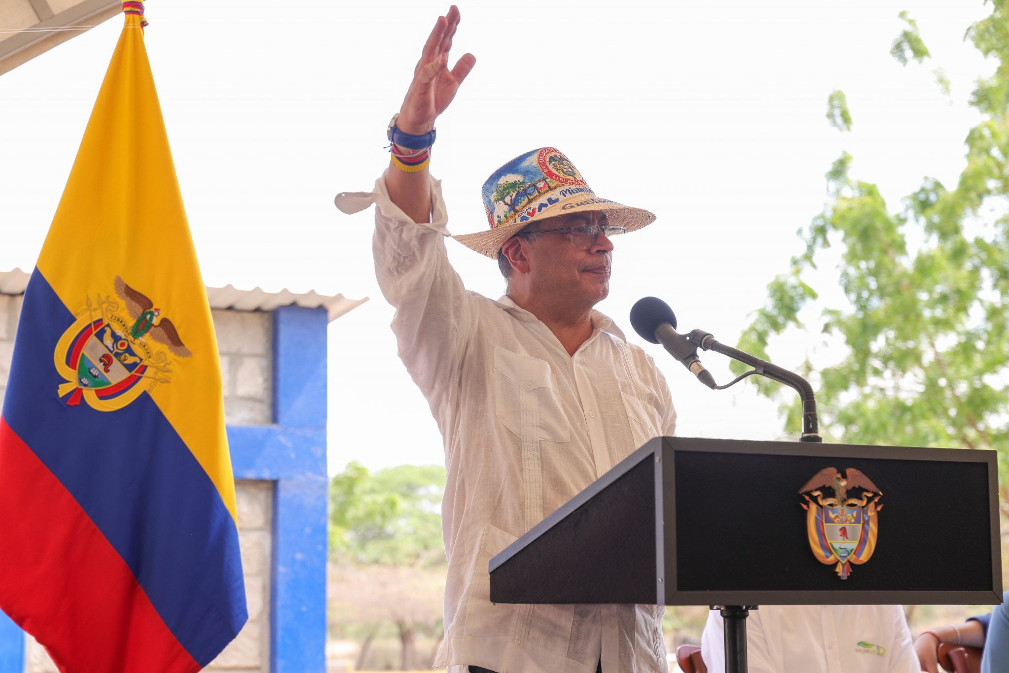 Presidente de Colombia, Gustavo Petro en Manaure, La Guajira.