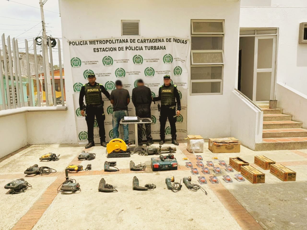 Desarticulan banda dedicada al hurto de herramientas industriales, en Ballestas