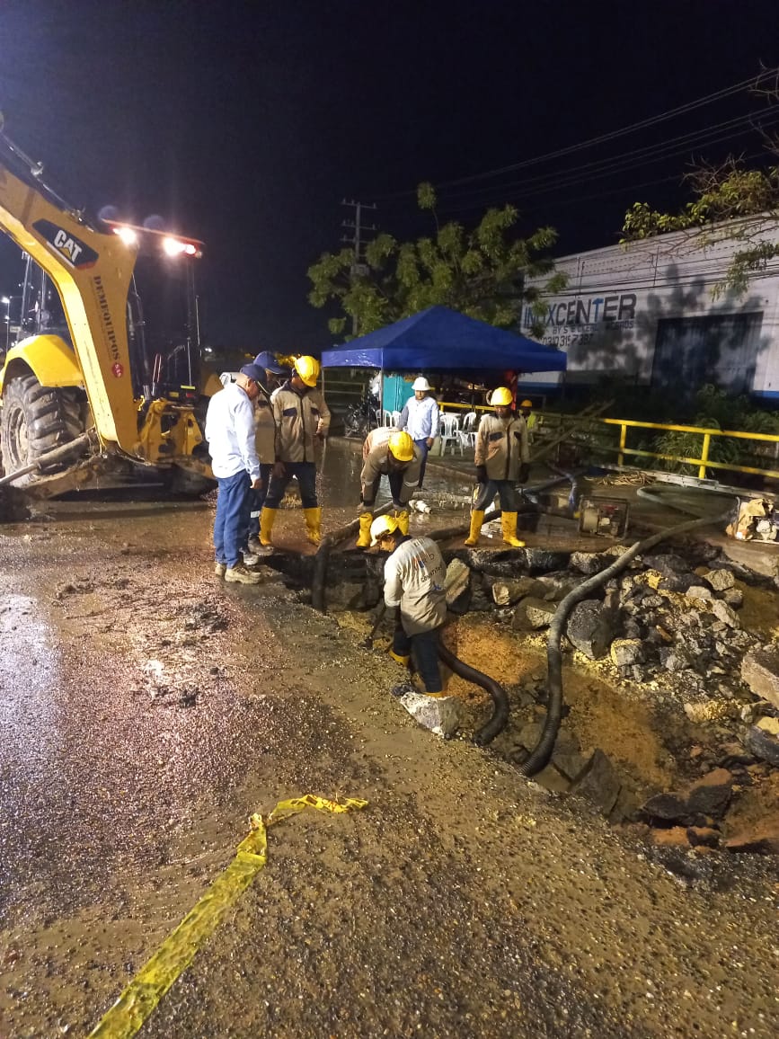 Reparación daño Aguas de Cartagena