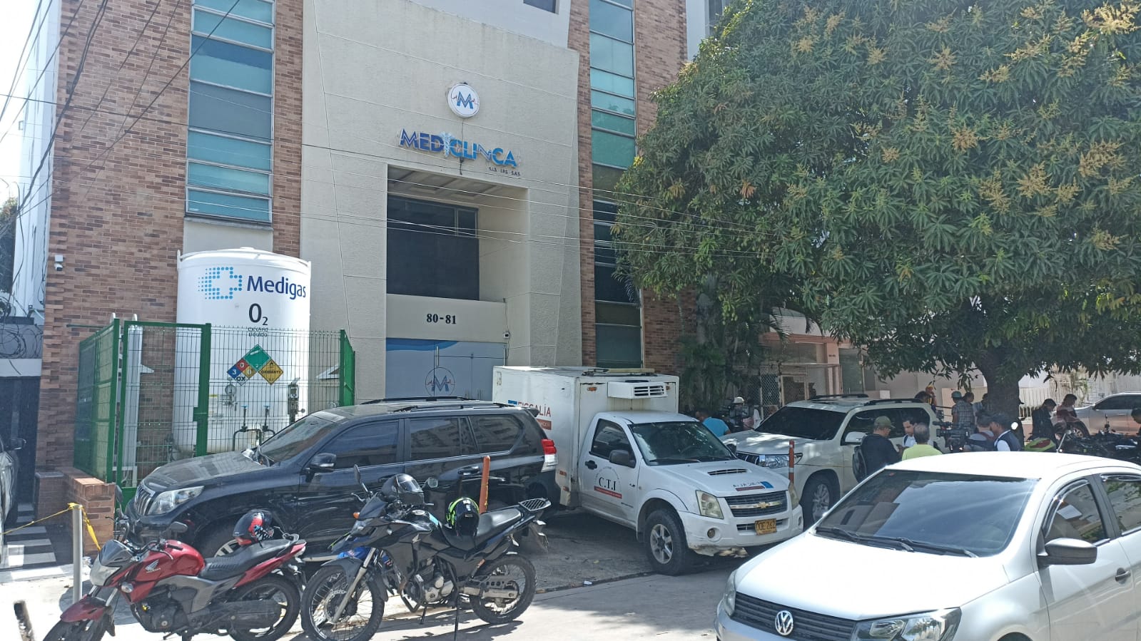 Mediclínica, sitio donde ocurrió el atentado sicarial.