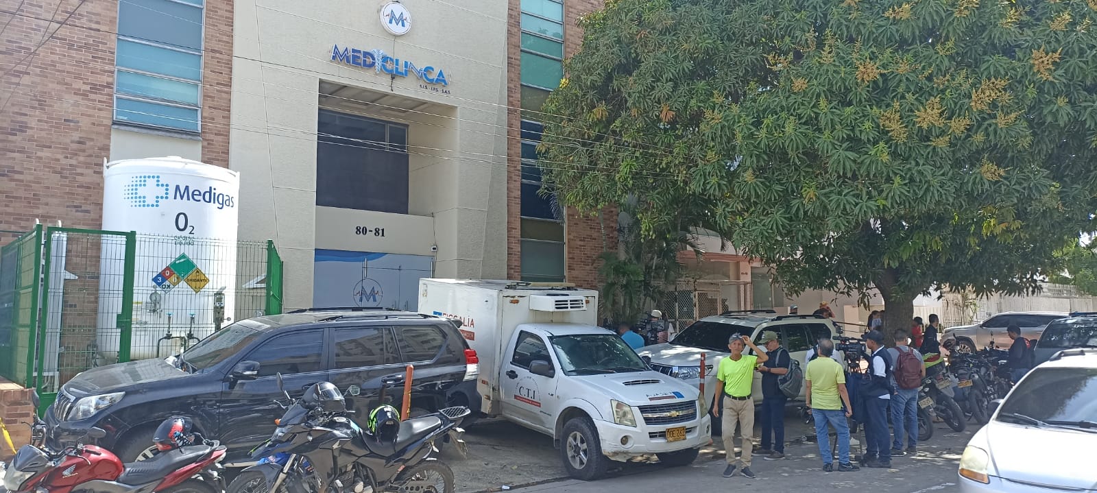 Mediclínica, sitio del atentado criminal.