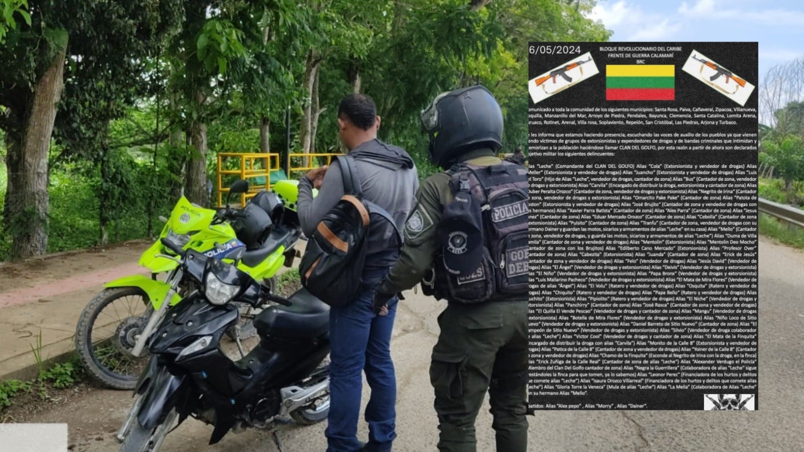 Confirman veracidad del panfleto emitido el 26 de mayo en Villanueva.