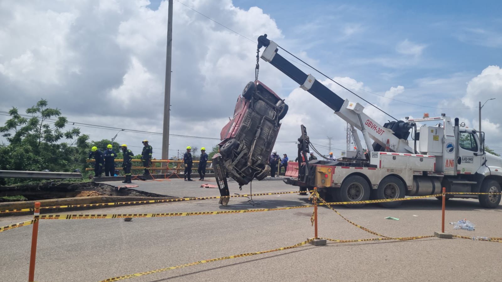 Emergencia en puente que comunica a Barranquilla con Soledad