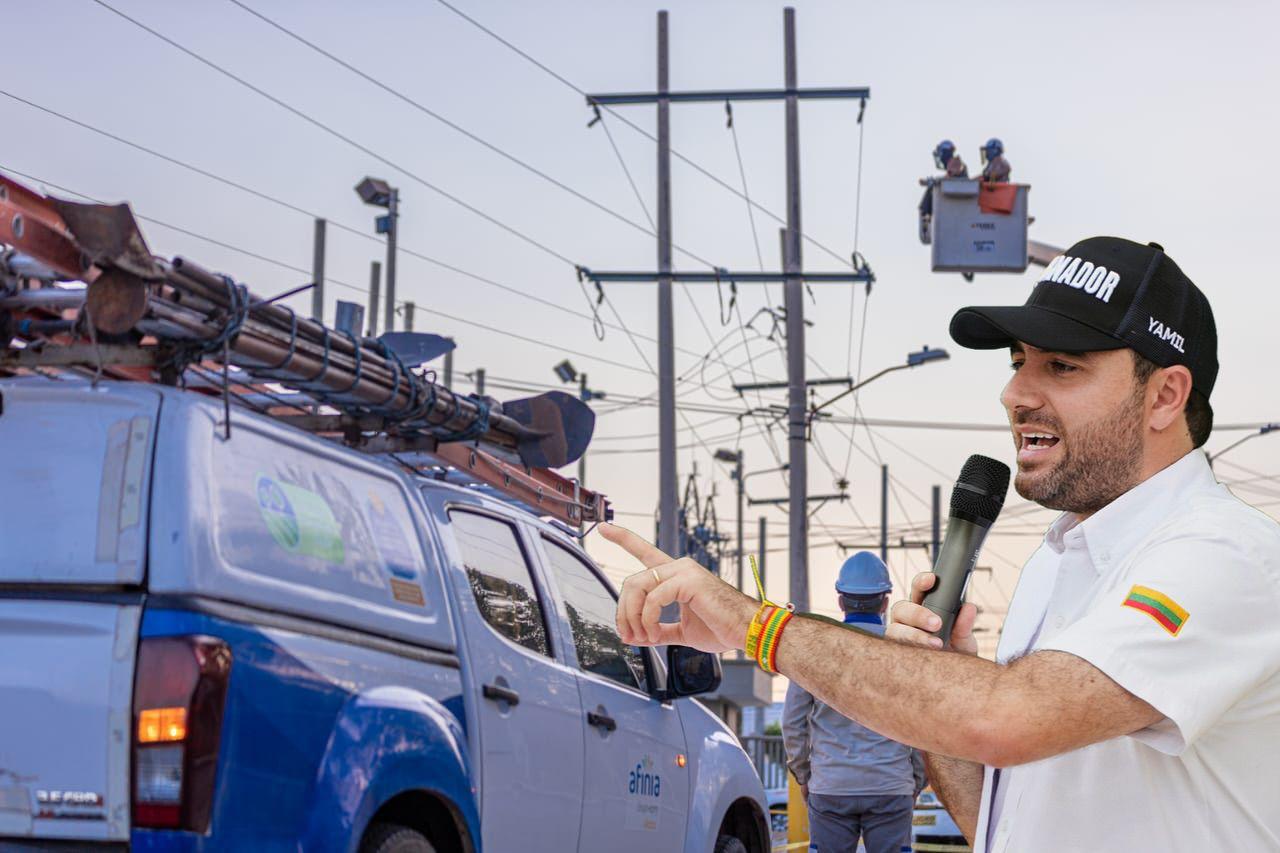 Gobernador de Bolívar advierte a Afinia sobre suspensión del servicio el domingo 14 de julio