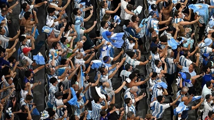 Hinchas argentinos menosprecian a Colombia en la Copa América