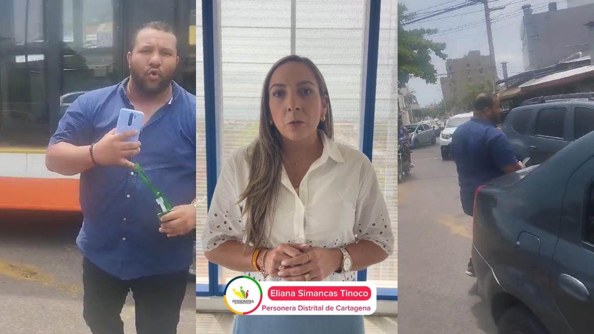 Altercado entre agente de tránsito y contratista en Cartagena