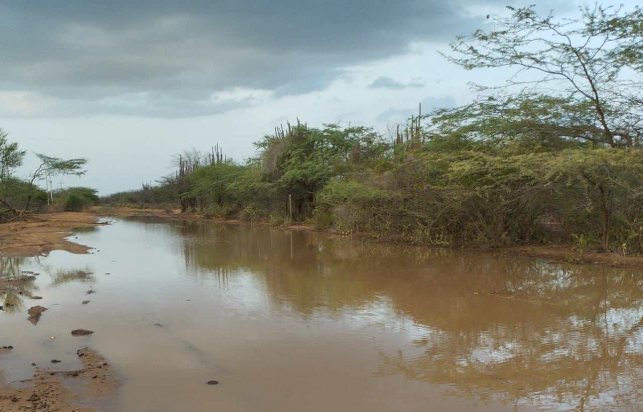 Inundaciones dejaron fuertes lluvias en La Guajira.
