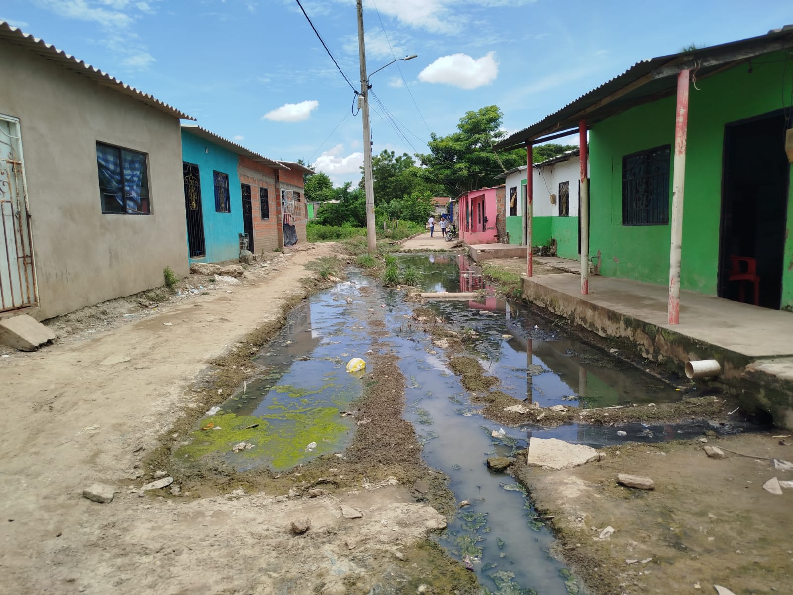 Situación en las calles de Calamar, Bolívar