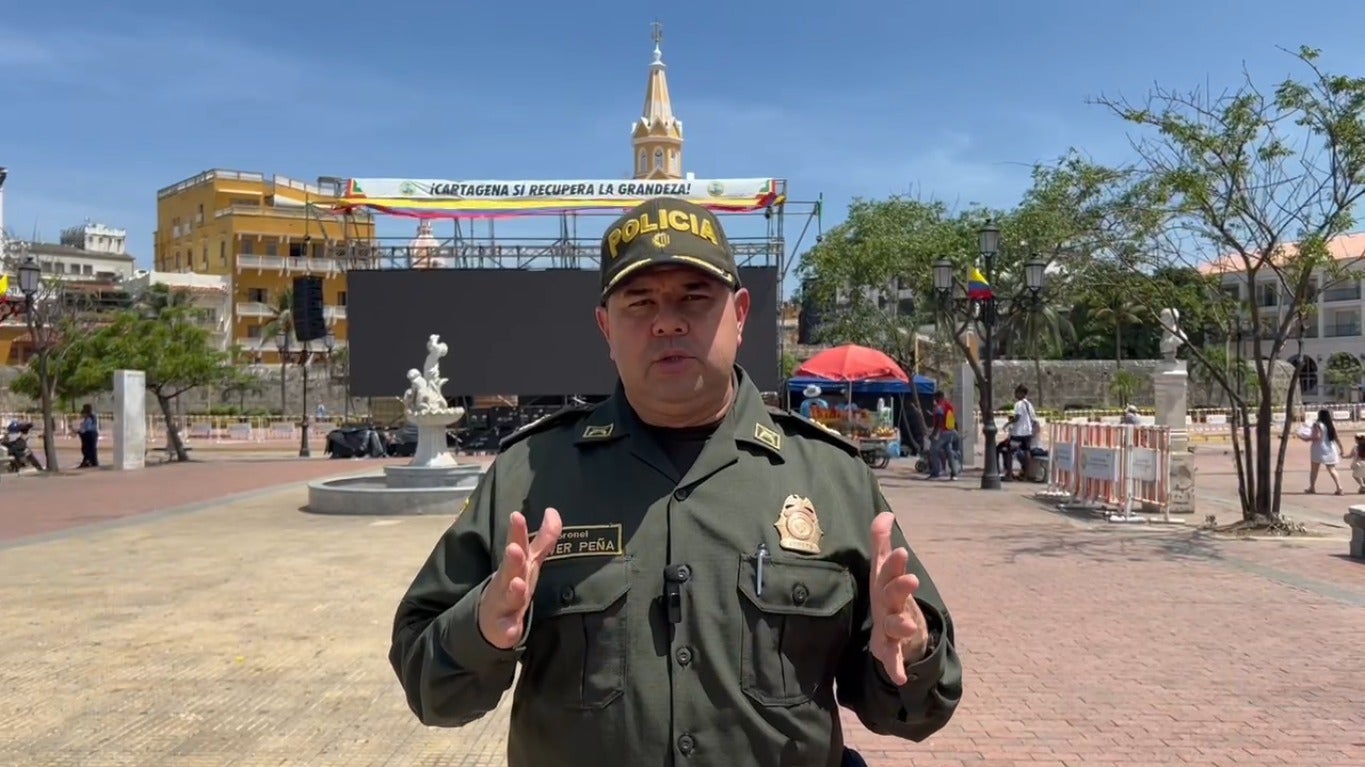Coronel Gelver Yecid Peña Araque, comandante de la Policía Metropolitana de Cartagena