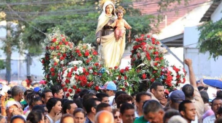 Celebracion de la virgen del Carmen