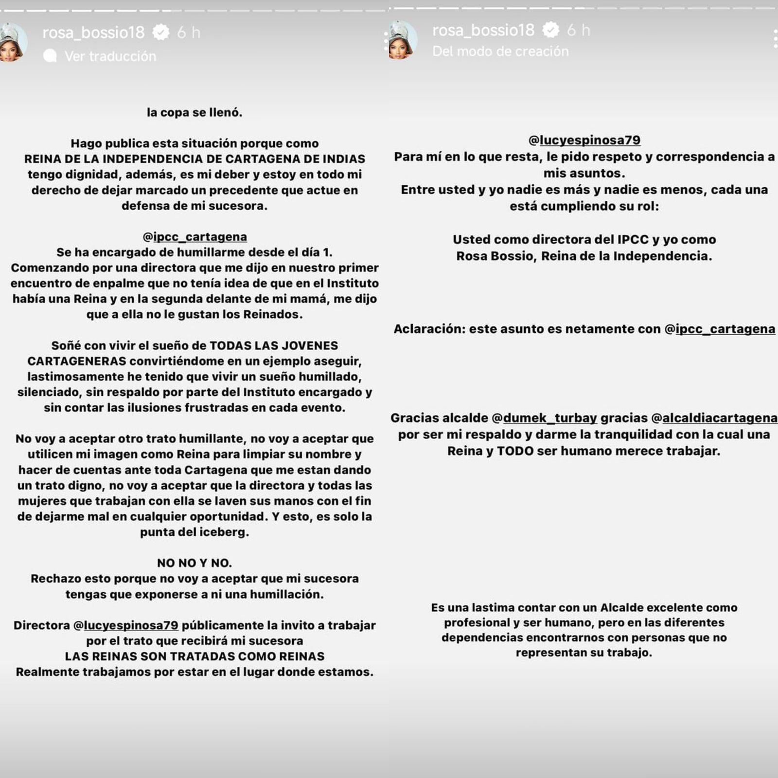 Denuncia reina de la independencia