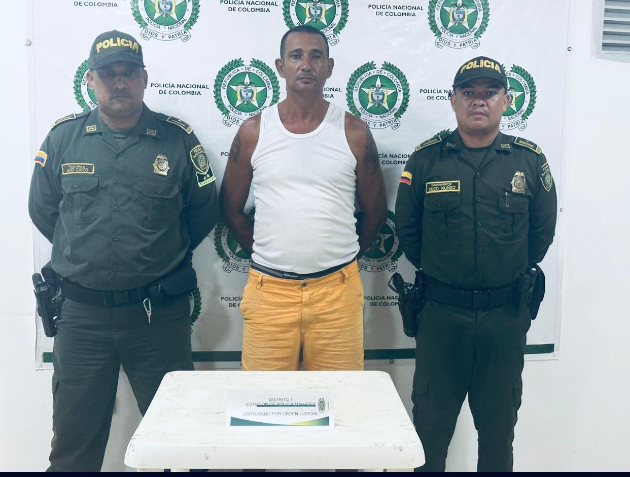 Capturan a sujeto con orden judicial en Mahates