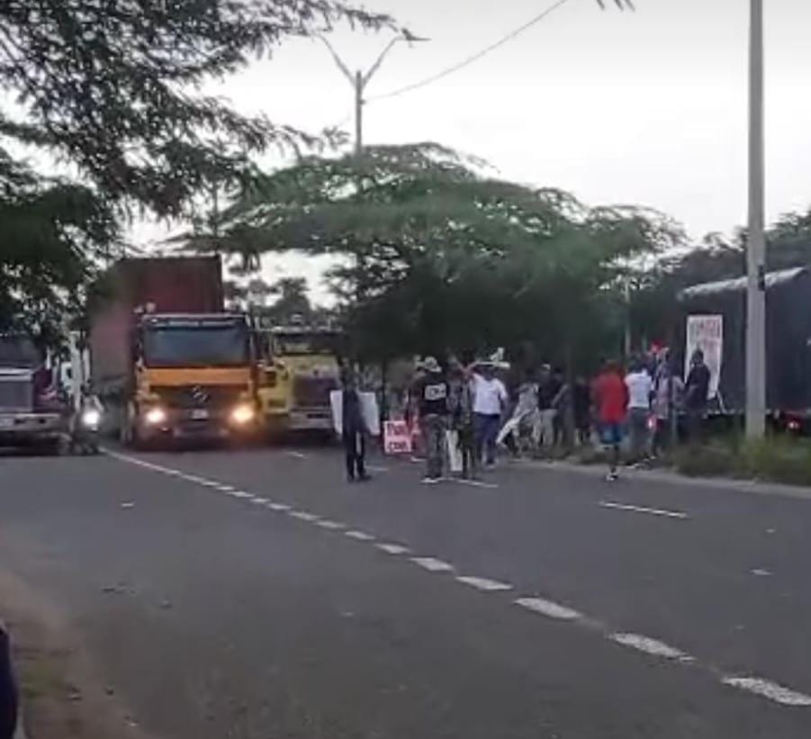 Los bloqueos generaron caso vehicular en el sentido norte sur de Barranquilla
