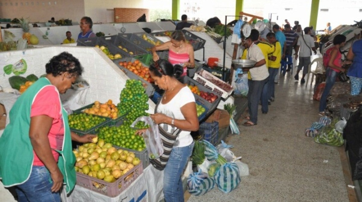 Mercado publico de Santa Marta.
