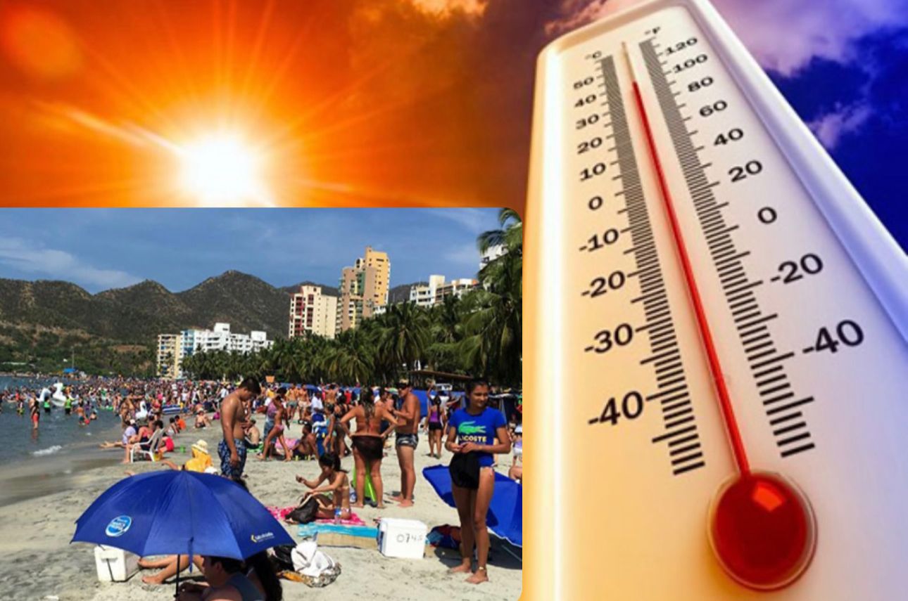 ¡Altas temperaturas en Santa Marta! La ciudad llegó a los 50 grados de sensación térmica
