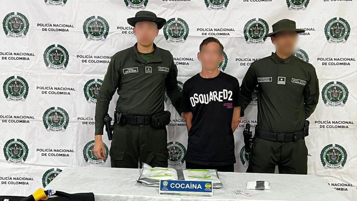 Capturan a británico con cocaína en Aeropuerto de Cartagena
