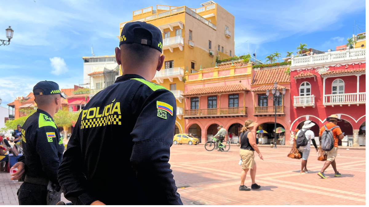 Policías en Cartagena