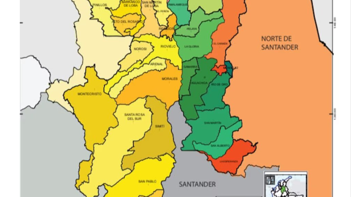 Mapa político Surcaribe