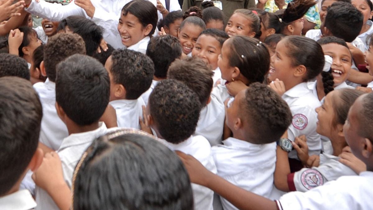 Niños de la ciudad de Cartagena, Bolívar.