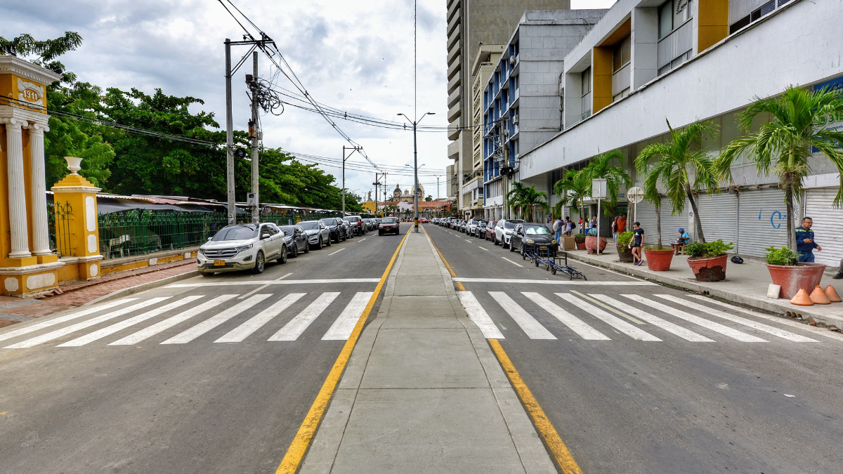 Obras en la avenida Daniel Lemaitre