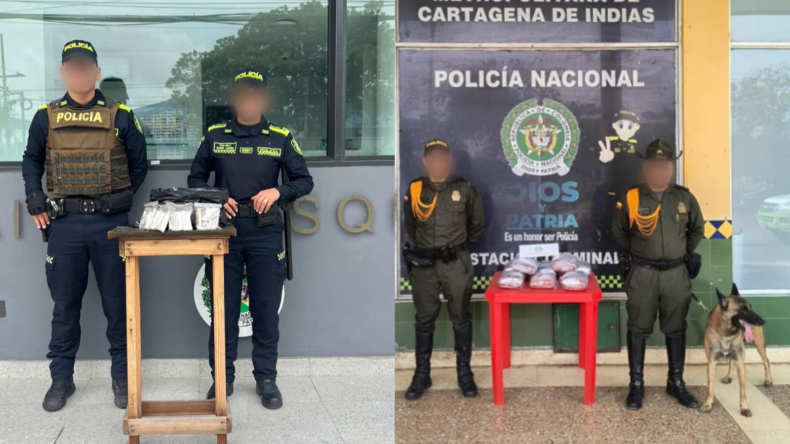 La droga incautada fue puesta a disposición de la Fiscalía.