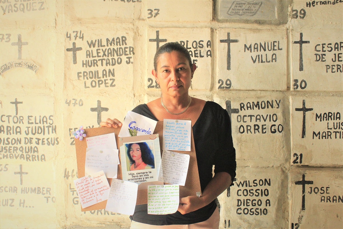 Los familiares recibieron los restos en el departamento de Antioquia