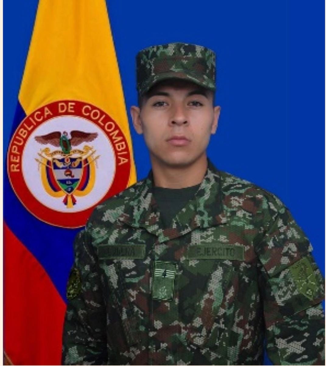 Falleció por un francotirador del ELN,en Bolívar.