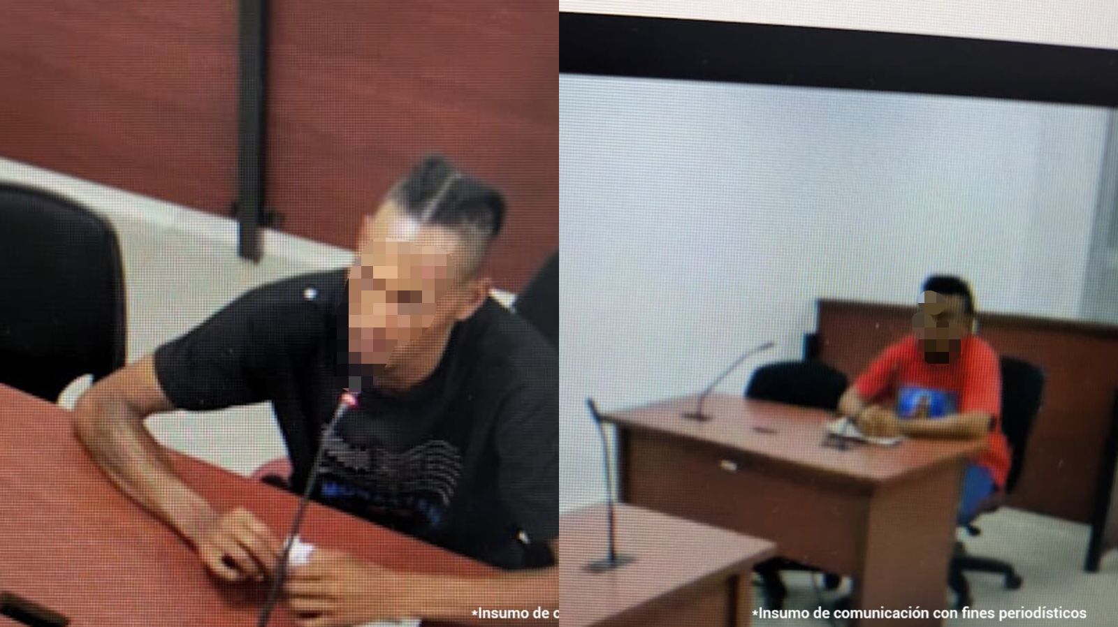 Los hombres fueron enviados a prisión.