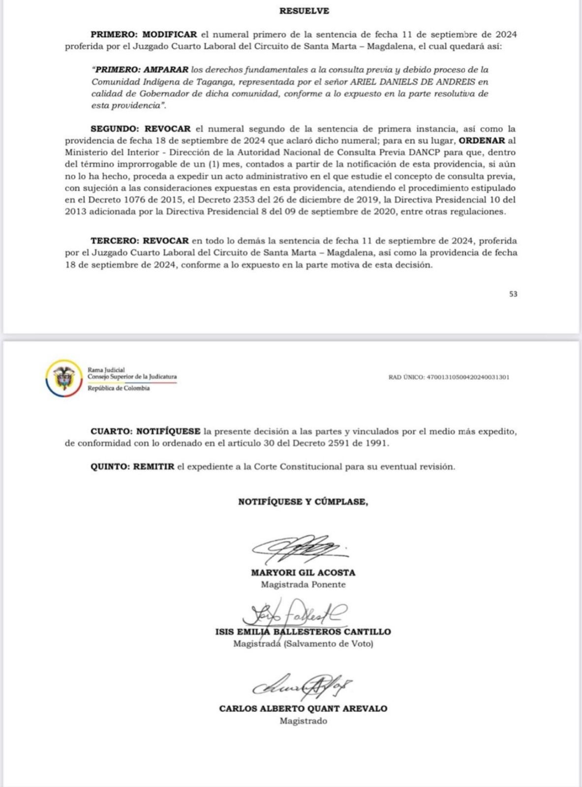 El Tribunal Superior de Santa Marta tumbó la orden de suspensión de las actividades de exploración y explotación en el pozo Uchuva 2