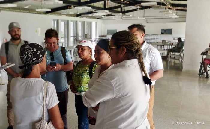 Mujer atendida en estado de abandono Cartagena