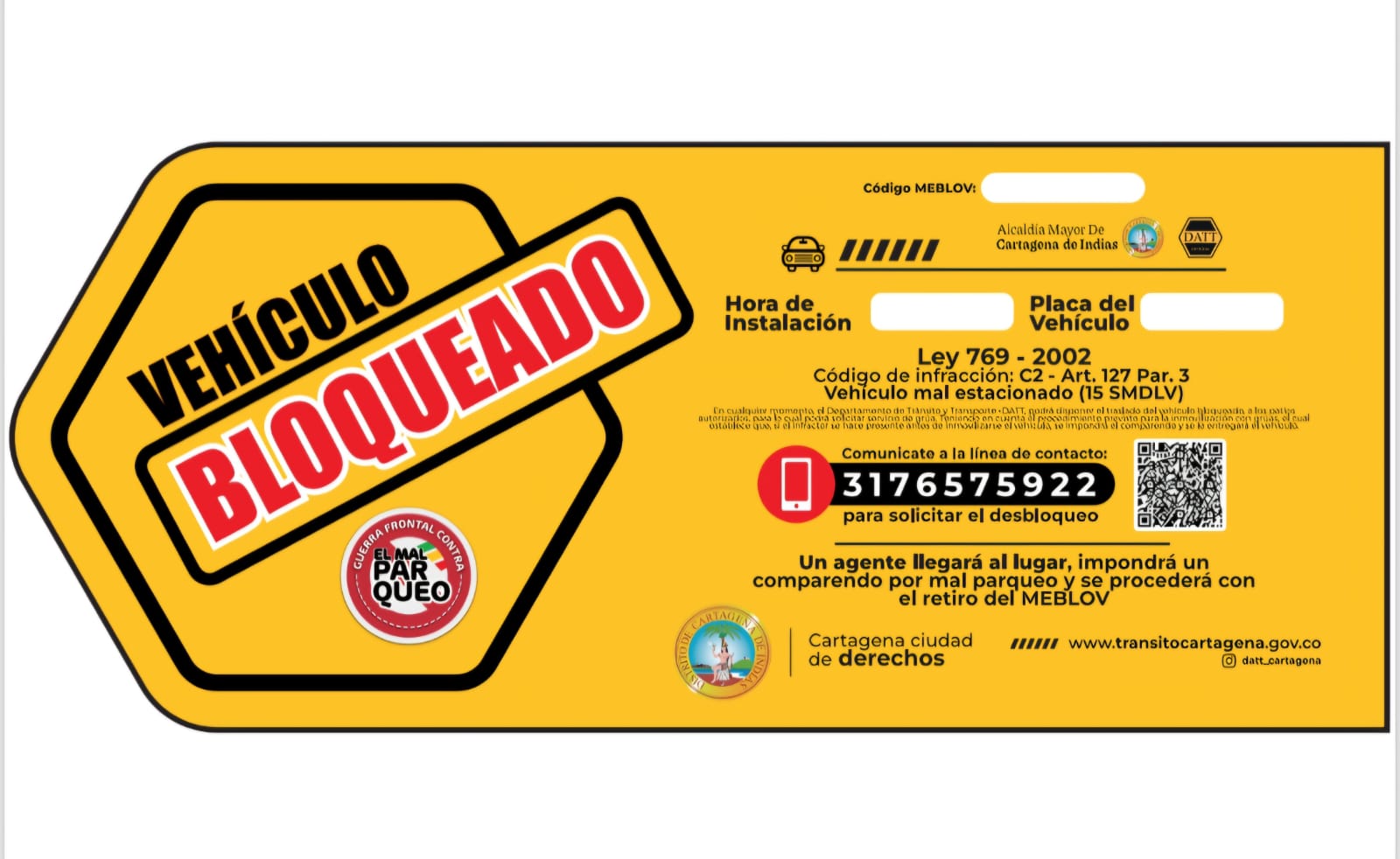 Calcomanía del DATT