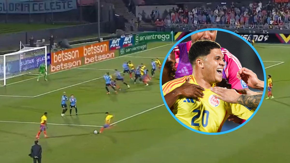 Gol de Juanfer Quintero ante Uruguay