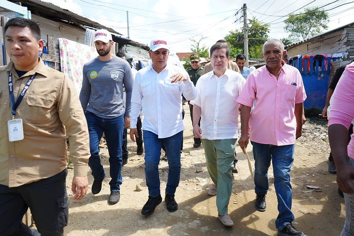 Dumek Turbay, en compañía de Juan Fernando Cristo