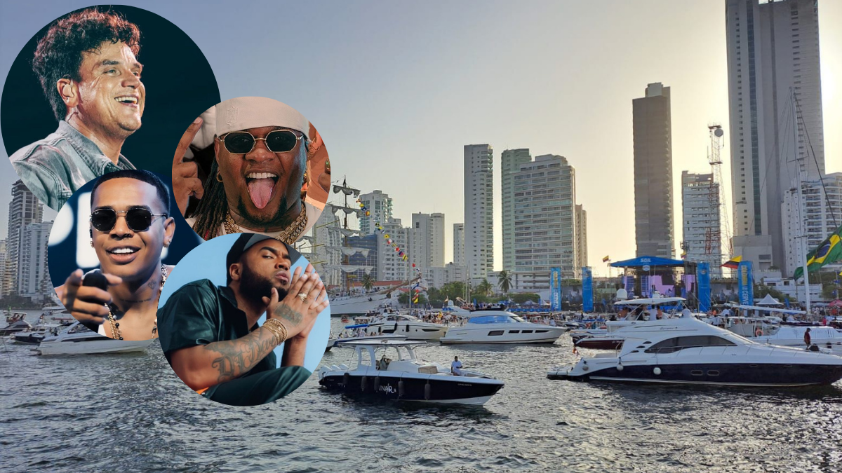 Desfile náutico en la Bahía de Cartagena