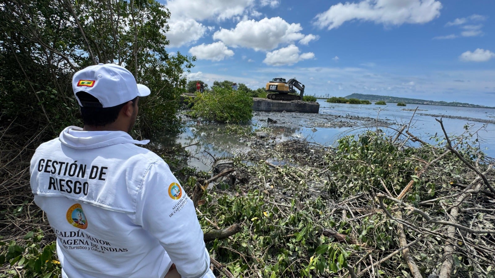 Labores de monitoreo en zonas de baja mar en Cartagena