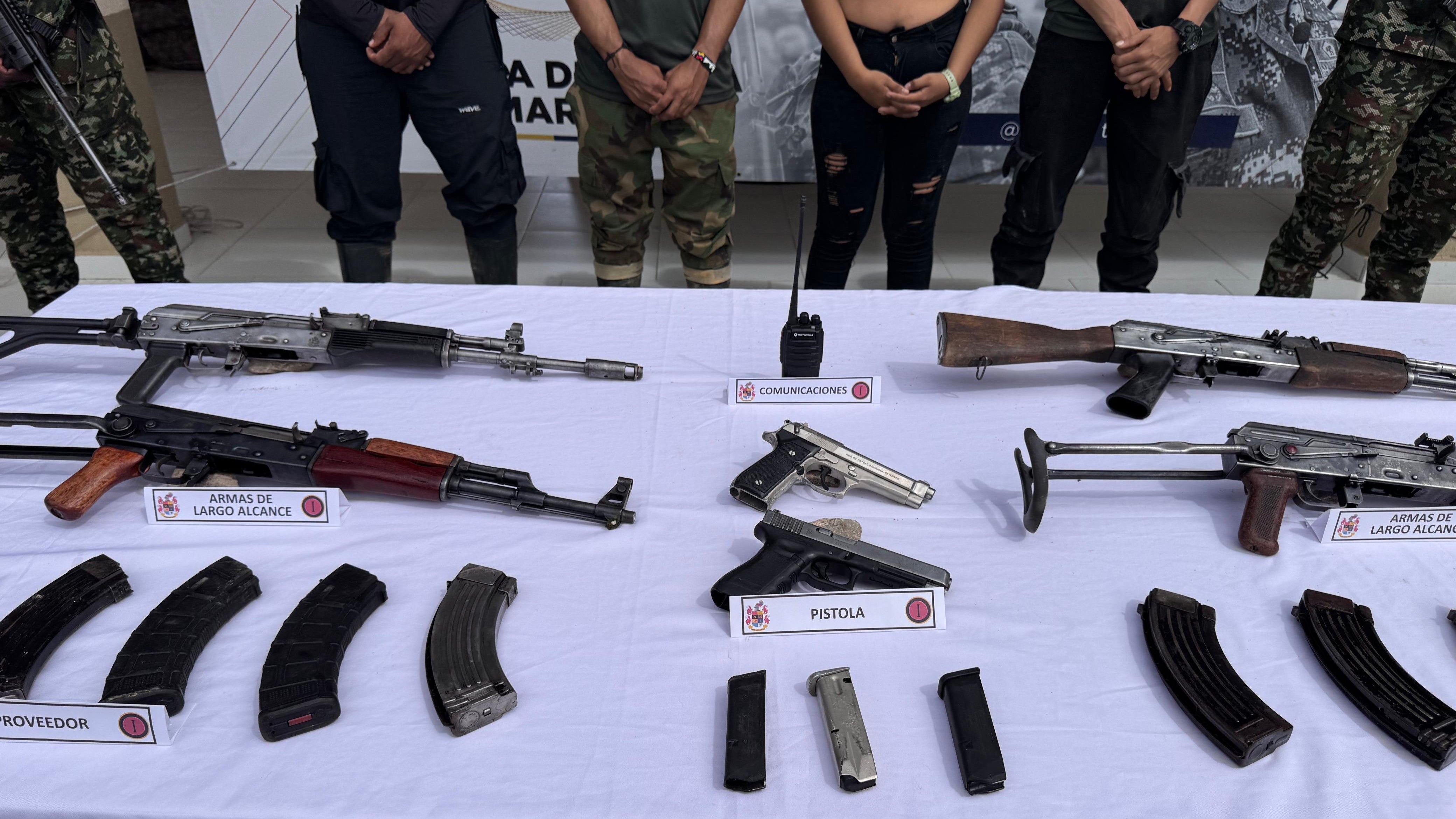 Material de guerra incautado