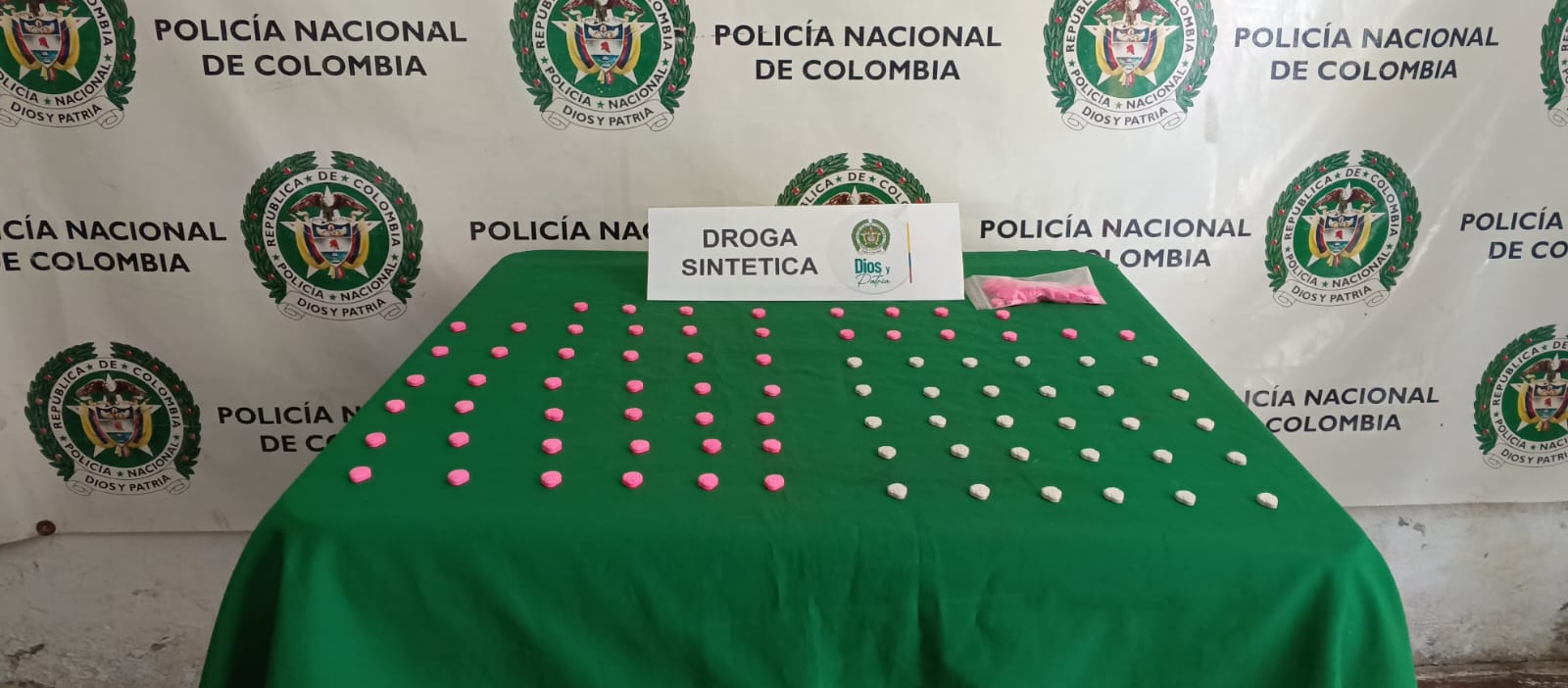 Droga incautada en vías de Bolívar