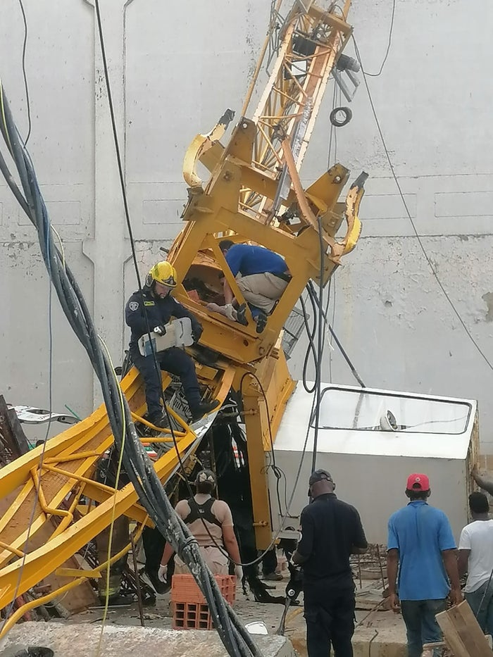Colapso de grua en Cartagena