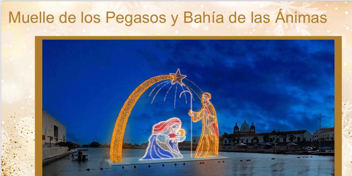 El pesebre de la Bahía de las Ánimas nuevo atractivo navideño en Cartagena 10 dic 2024