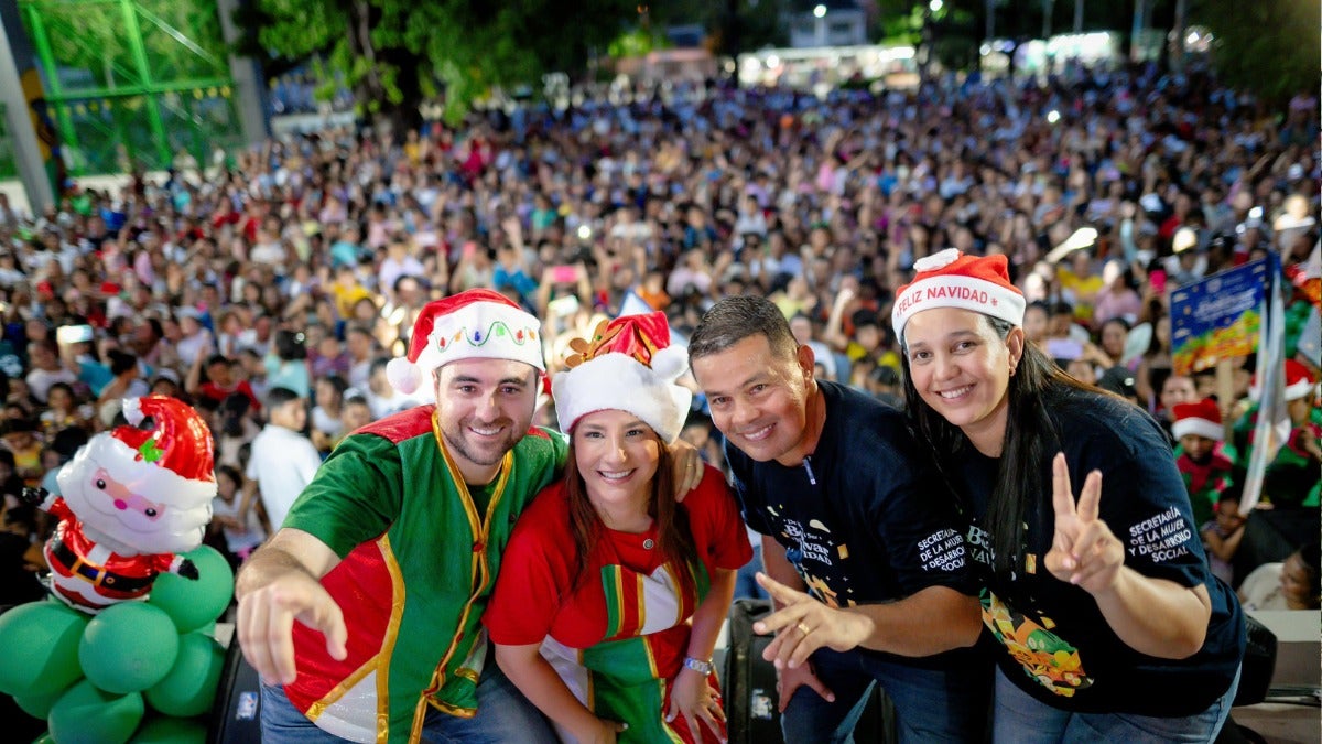 primer día de las caravanas navideñas de la Gobernación de Bolívar