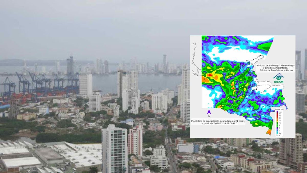 Probabilidad de lluvias con tormentas