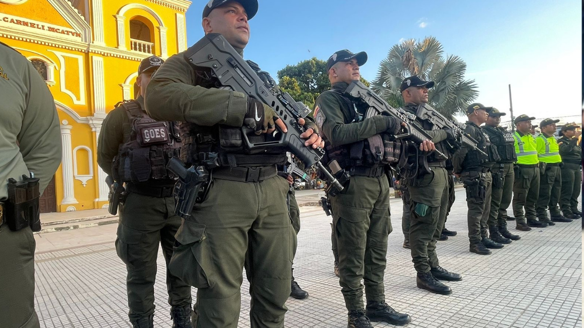 Plan de seguridad en Bolívar por Navidad