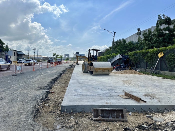 Rehabilitan tramos del corredor de carga en Cartagena