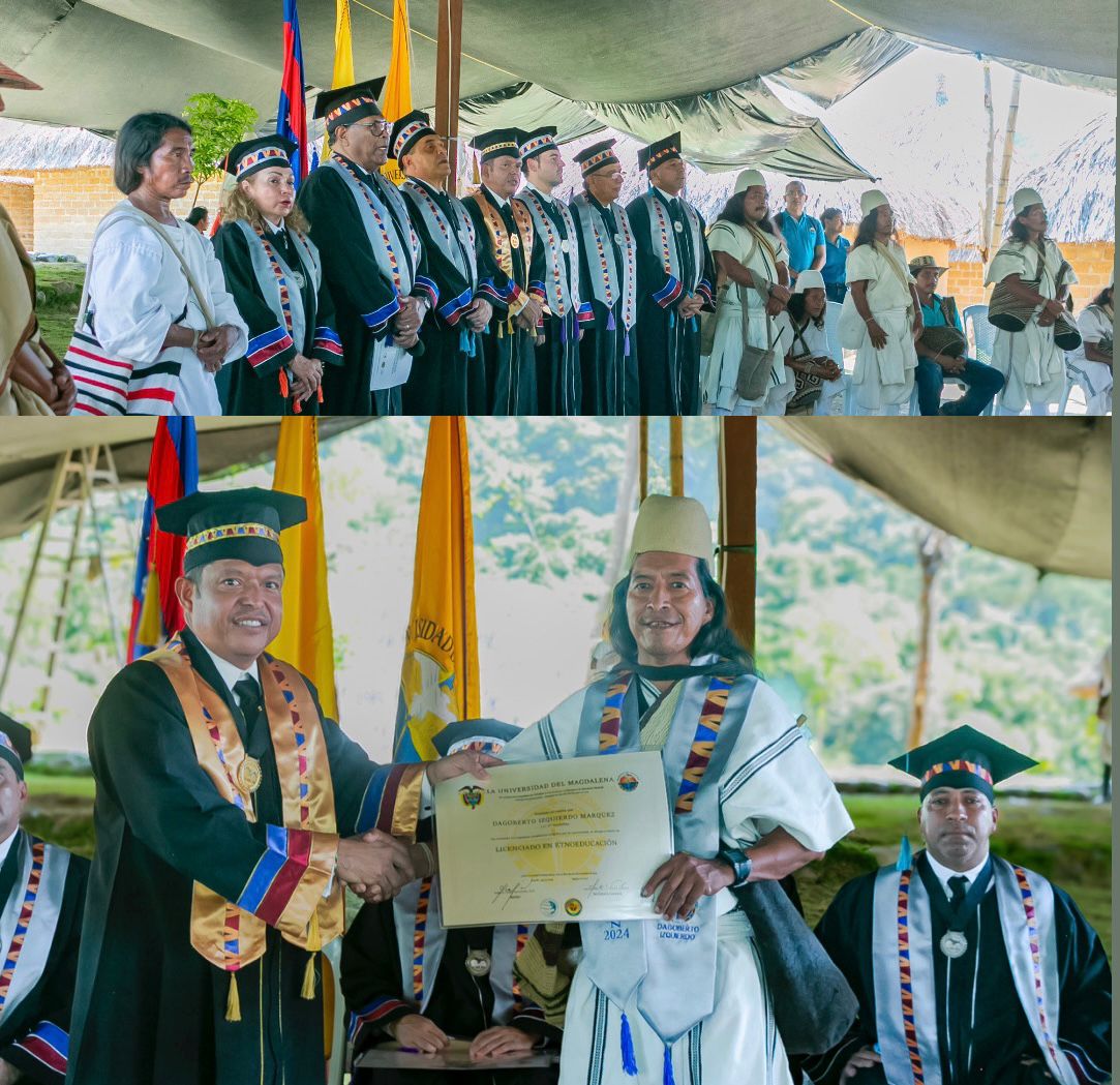 Graduación de primeros licenciados en Etnoeducación simboliza la fusión entre lo ancestral y lo académico en la Sierra Nevada