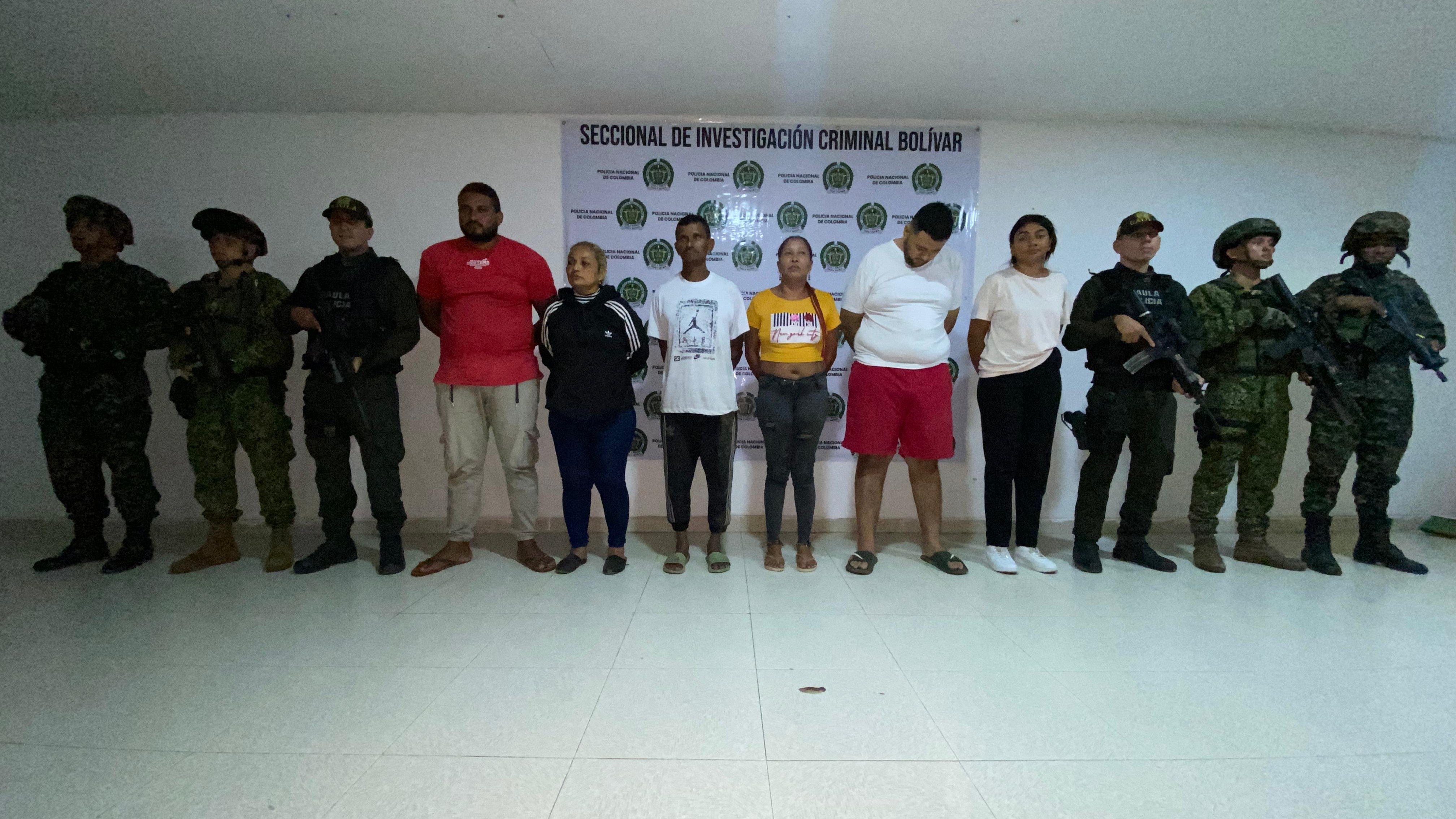 Capturados en Achí (Bolívar) por extorsión Cartagena Diciembre 19