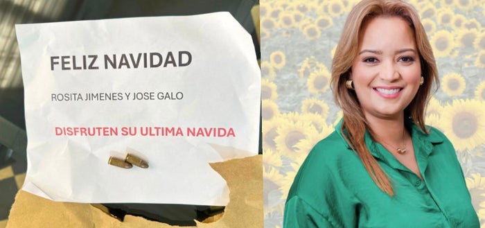 Envían sobre con balas y amenazas contra la presidenta de la Asamblea del Magdalena