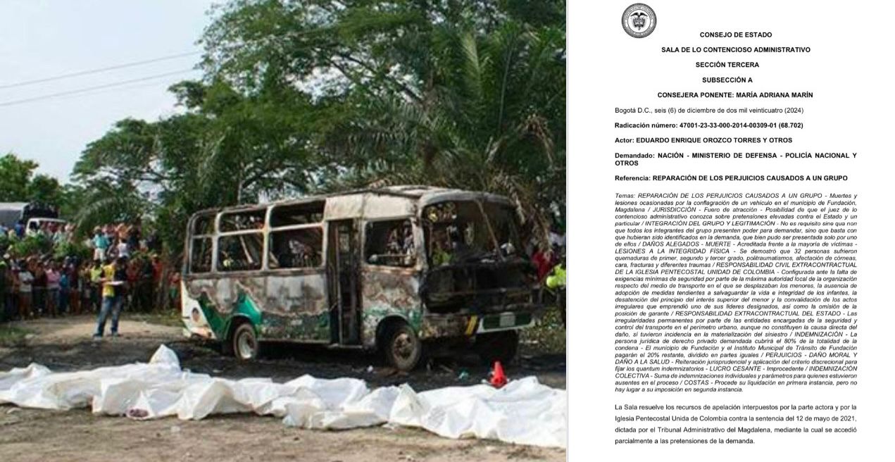 Municipio e Iglesia Pentecostal sentenciados por tragedia que cobró 33 vidas infantiles en Fundación