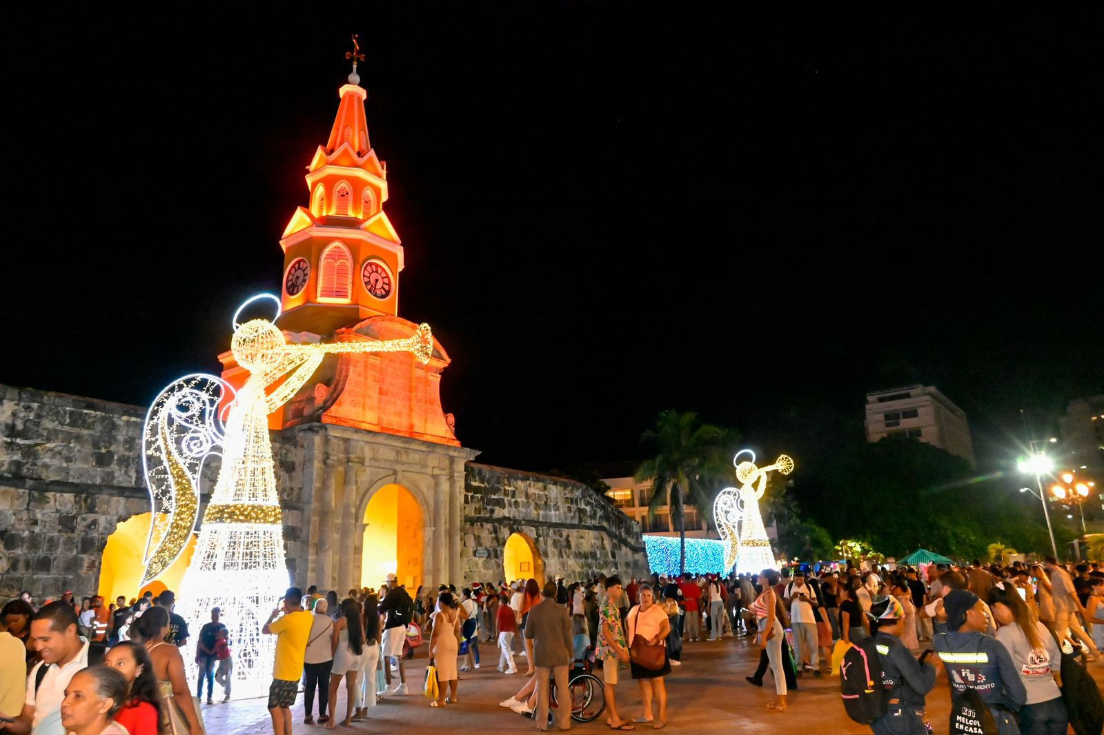 Alumbrado navideño de Cartagena. Enero 02