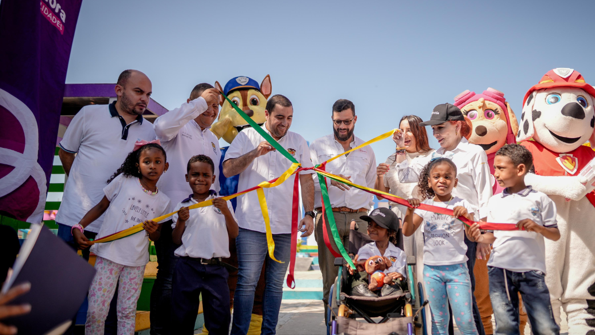 Gobernación y Esenttia entregan parque en Mahates, Bolívar