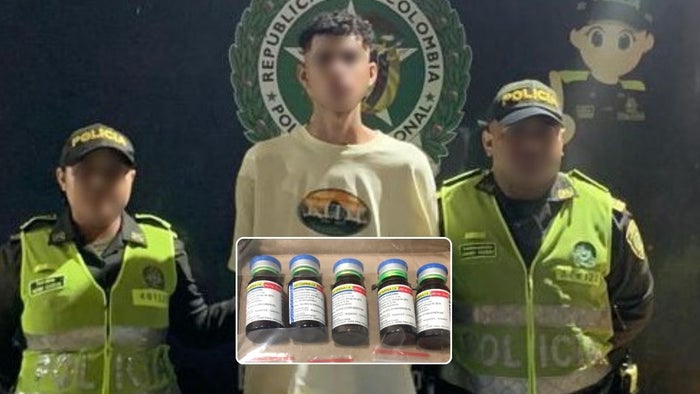 Capturan en Cartagena a un joven con insumos para la fabricación de droga sintética